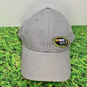 NASCAR Sprint Cup Series Racing Hat Grey Adjustable Hook and Loop Baseball Cap